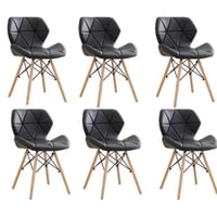 Moadchile - Pack 6 Sillas Radar Eames Negras