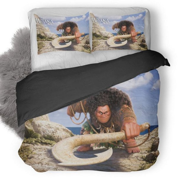 Maui Moana Quilt Duvet Cover Set Bedroom Decor Super Double Children3-Piece Bedding Set