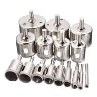 Genérico - Set Brocas Porcelanato Copa Diamantada Ceramica Vidrio 16Pcs