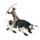 thumbnail image 4 of Figuras Taurinas Animal Ganado Estatua Independiente Coleccionable Ornamento Negro Blanco, 4 of 5