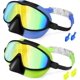 thumbnail image 1 of Gafas natación niños nuevas visión amplia antivaho anti-UV piscina 3-14 años, 1 of 6