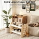 thumbnail image 2 of Cama para gatos Fopeat extragrande elevada de caucho con hamaca, 2 of 7