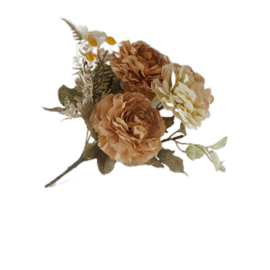 Vadell - Ramo De Flores Envejecidas Beige 30Cm