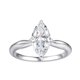 thumbnail image 3 of Anillos de Moissanita de 2.72CTTW para Mujer Juego de Anillos de Compromiso Color D VVS1 Plata Esterlina 925 Juegos de Anillos de Boda Nupciales Joyería Talla 5-9, 3 of 8