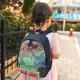 thumbnail image 5 of Chica de Pelea Invencible Mochila Escolar para Niños y Niñas, Mochila Infantil Ligera de Alta Calidad, Grande y Duradera Azul, 5 of 6