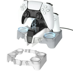 Soporte Auxiliar Aaronmei Para Estación De Carga Inalámbrica Playstation Dualsense Transparente Negro