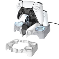 Soporte Auxiliar Aaronmei Para Estación De Carga Inalámbrica Playstation Dualsense Transparente Negro
