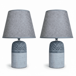 Genérica - Lámpara Velador Mesa Decoración Dormitorio Escritorio Living Minimalista Interior Pack De 2 E30