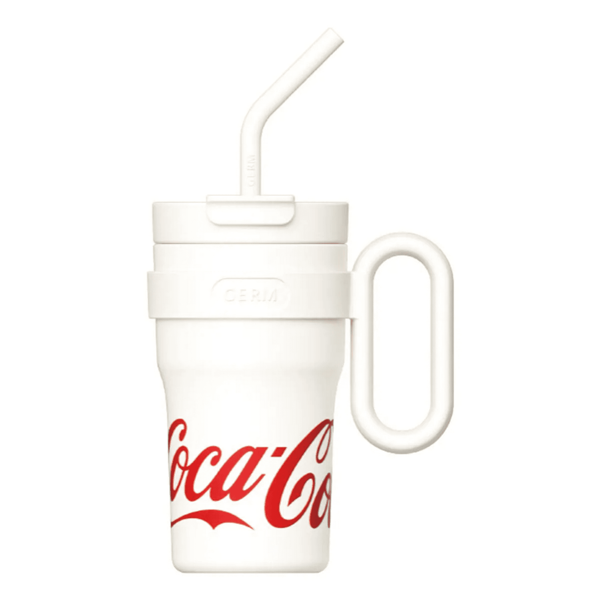 Termo Coca Cola Mega Tumbler Clásico De 750ml Vaso Térmico Blanco Portátil