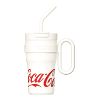 Termo Coca Cola Mega Tumbler Clásico De 750Ml Vaso Térmico Blanco Portátil