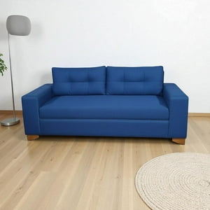 Diseños Valestrini - Sofa Paris Tres Cuerpos Lino Azul