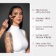 thumbnail image 3 of Brocha de maquillaje BK BEAUTY Nikki La Rose N16 para corrector, 3 of 6