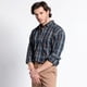 thumbnail image 2 of Camisa Manga Larga Trevira Cuadros Regular Fit azul marino XXL, 2 of 3