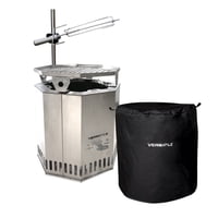 Versatile - Brasero Sin Humo Parrilla Y Spiedo + Funda