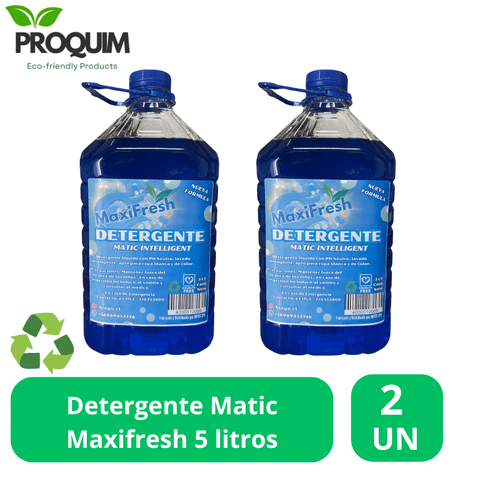 Proquim - Detergente Liquido Maxifresh Matic 5 Litros Ecopet