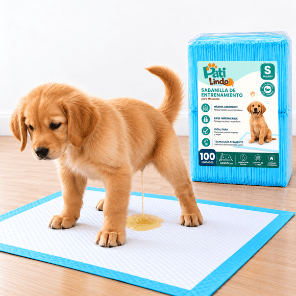 100 Pañales Sabanillas Absorbentes Para Mascotas 60x45cm S Desechable