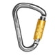 thumbnail image 3 of Aluminio de bloqueo Escalada Mosquetón D Shape Auto-Locking Carabiner Auto Lock Silver, 3 of 5