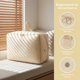 thumbnail image 5 of Paquete de 1 bolsas de almacenamiento plegables para ropa - Ideal para organizar dormitorio, ropa y edredón con asas convenientes Beige 15.7*4.7*11.8in, 5 of 6