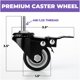 thumbnail image 2 of Juego de 4 ruedas giratorias con freno Liquid Stands – 3,8 cm (8 mm × 25 mm), 2 of 5