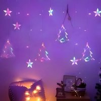 Genérico - X2 Luces Cascadas Luces Navideñas Exterior Cascadas Arbol 3M