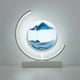 thumbnail image 1 of Quicksand Painting Table Lamp, 3D Deep Sea Sandscape In Motion Display Flowing Sand Frame, LED Hourglass Lamp, Relaxing Desktop Home Office Work, 1 of 4