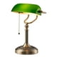 thumbnail image 1 of Lámpara de escritorio Newrays Green Glass Bankers con interruptor de cadena, 1 of 3