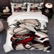 thumbnail image 1 of 3pcs Fate Samurai Remnant Patterned Bedding Set with a Korean Style Includes a Duvet Cover And Pillowcases, 1 of 5