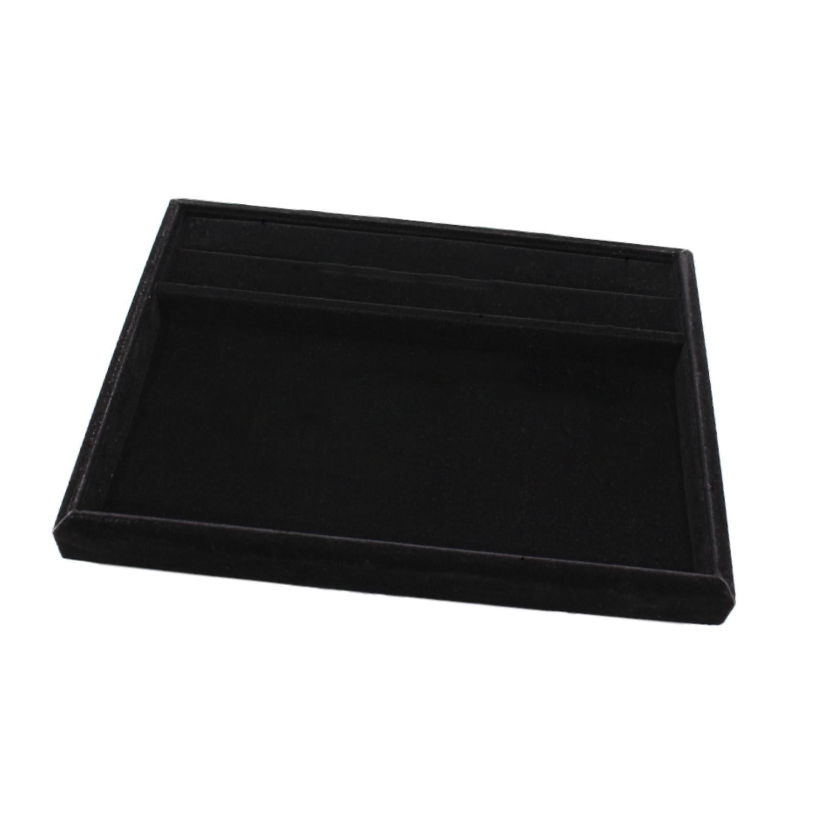 Ioensy - Bandeja De Exhibición De Joyas, Elegante Organizador De Joyas Para Collares, Colgantes Y Pulseras, Color Negro.