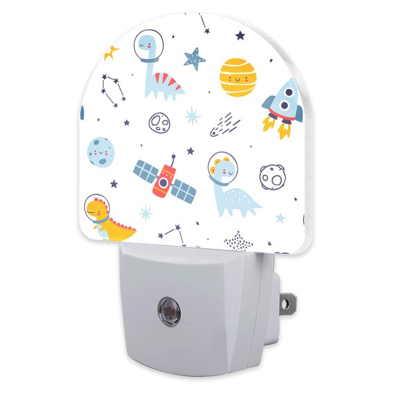 Lámpara nocturna sndheke Dinosaurios astronautas 0,5 W 110 V