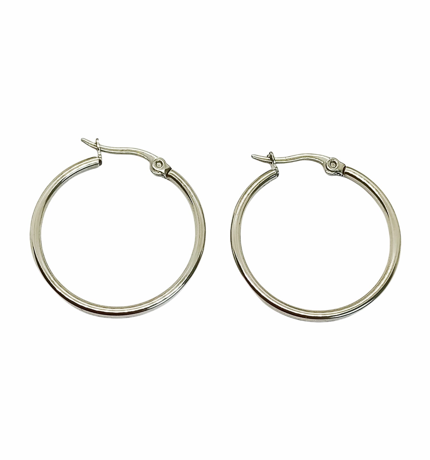 Elbauldejuma - Argollas Hoop Hipoalergénicas 25Mm Plateadas