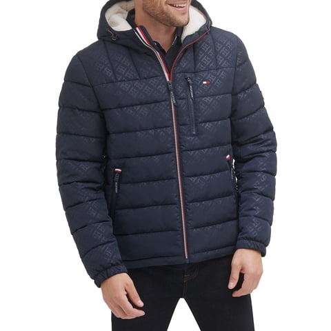 Chaqueta Tommy Hilfiger Para Hombre, De Peso Medio, Con Forro Sherpa