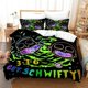 thumbnail image 2 of Rick And Morty Cartoon Quilt Duvet Cover Set Bedclothes Pillowcase3-Piece Bedding Set, 2 of 5