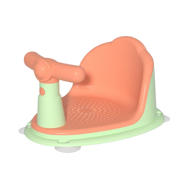 Asiento De Bañera Para Bebé Con Asa Desmontable Asiento De Baño Para Recién Nacido Para Bebé Recién Nacido Naranja