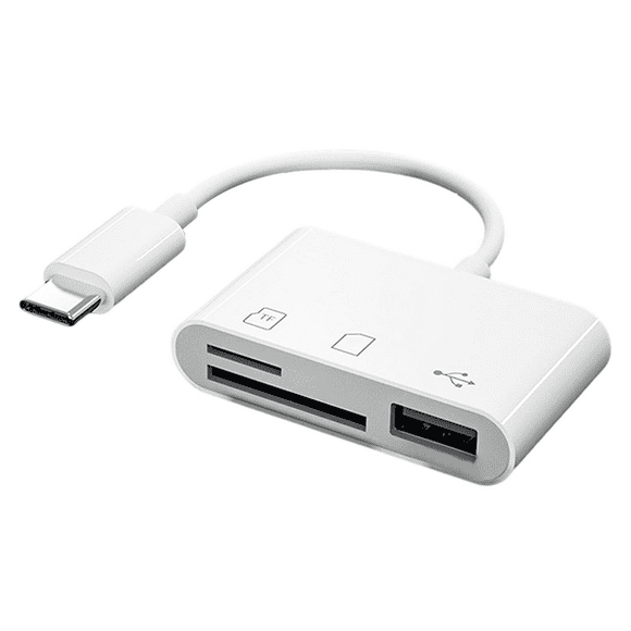 Adaptador Lector Sd Multifunción Tipo C Usb Transfer 3 En 1