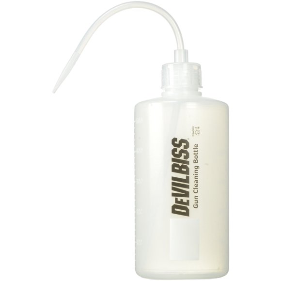 Botella limpiadora DeVilbiss DPC8 con capacidad para pistola pulverizadora, 480 ml