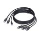 thumbnail image 1 of Cable KVM StarTech.com 1,8 m DP/USB 5 Gbps 4K 60 Hz, 1 of 5