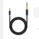 thumbnail image 2 of Adaptador De 3,5 Mm A 6,5/6,35 Mm Cable Auxiliar Macho A Macho Fr Amplificador Mezclador 0,5 M, 2 of 3