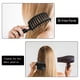 thumbnail image 4 of Cepillo de pelo sin tirones, cepillo desenredante profesional con mango, cepillo de peinado con cerdas de jabalí para cabello largo, fino, grueso y rizado, negro, 4 of 6