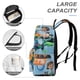 thumbnail image 4 of Rusty Rivets-theme Backpack, Campus style schoolbag Bookbag with Adjustable Shoulder Straps And Large Zip Compartment, Unisex Travel Bags.42x30x15cm, 4 of 6