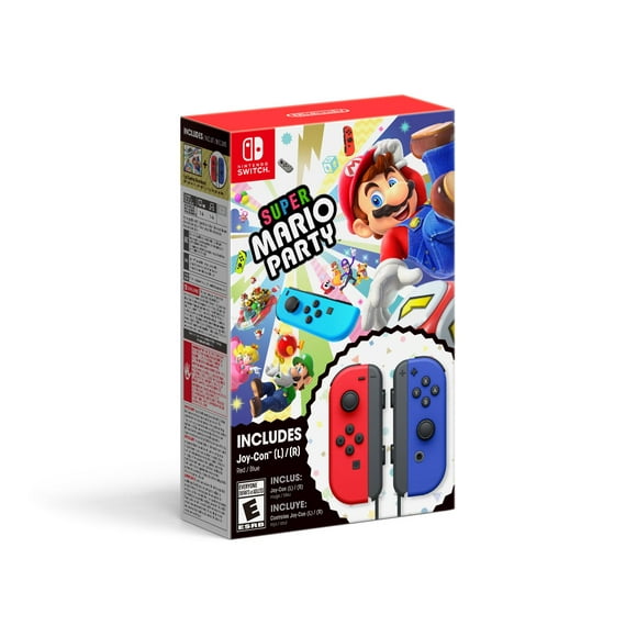 Juego Super Mario Party (Digital) + Joy-Con (L)/(R) Rojo/Azul