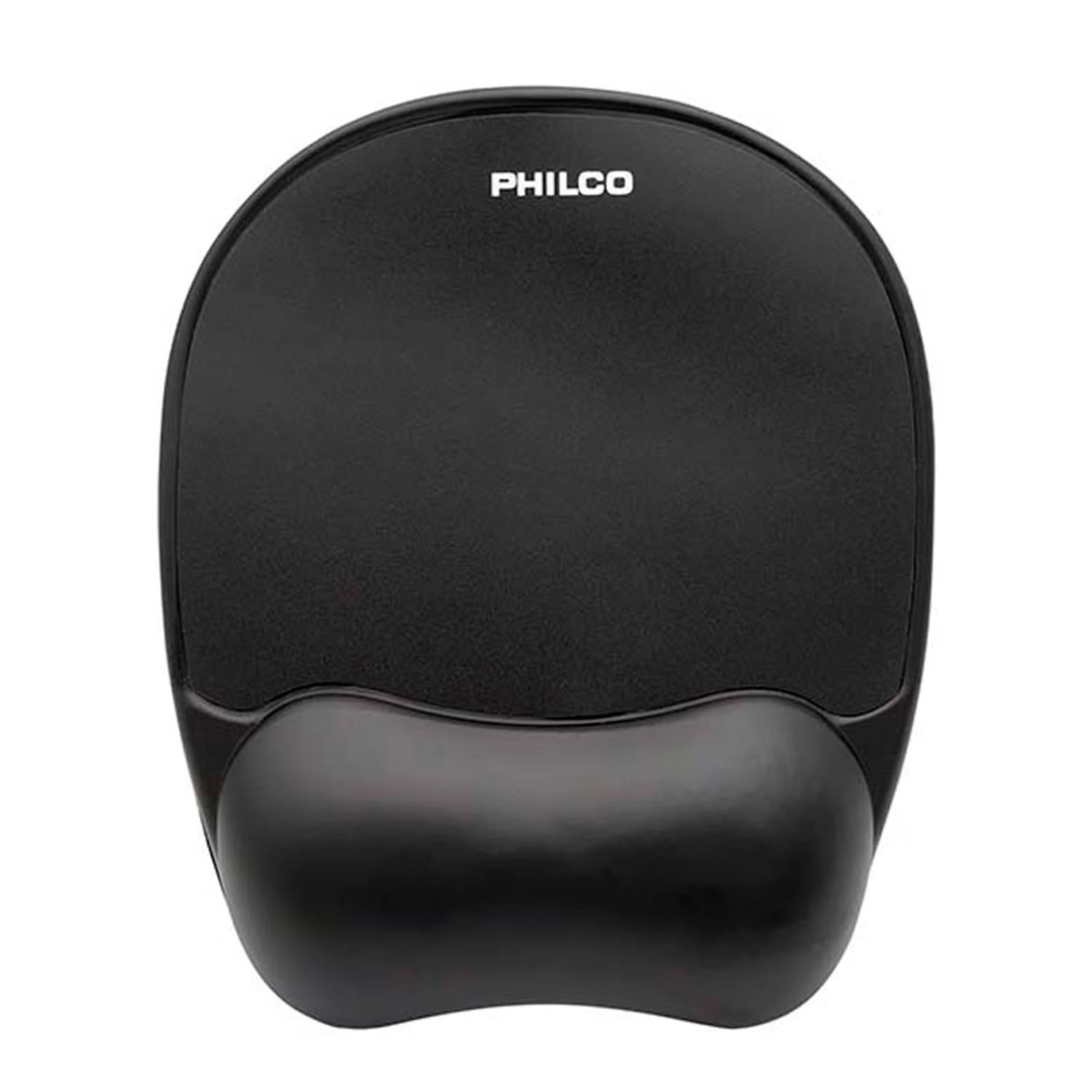 Philco - Mousepad Con Apoya Muñecas De Gel Negro M00214