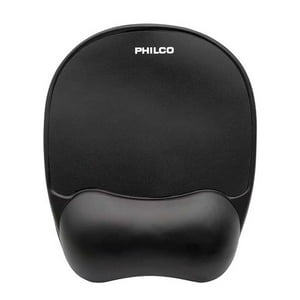Philco - Mousepad Con Apoya Muñecas De Gel Negro M00214