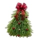 thumbnail image 2 of Corona De árbol De Navidad Para Puerta De Entrada, Adorno Colgante Para Sala De Jardín Con Lazo Rojo, 2 of 5