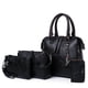 thumbnail image 1 of Set De 4 Cartera Bolso Monedero Estuche Neceser Tarjetero Para Mujer Negro, 1 of 5
