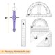 thumbnail image 4 of Set Geometry Mr. Pen, 15 unidades con brazo oscilante de 15 cm, color morado, 4 of 9