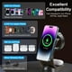 thumbnail image 5 of Estación de Carga Inalámbrica, 6-Color RGB Light 15W Fast Magnetic Wireless Charger Stand For Apple Multiple Devices-Negro, 5 of 7