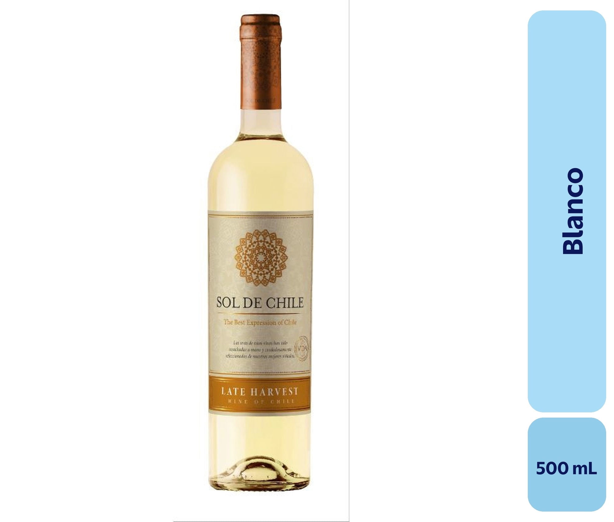 Vino Blanco Botella 500 mL Sol De Chile