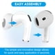 thumbnail image 4 of Almohadillas YSIUENG de silicona ultrafinas para AirPods 4 (5 pares), 4 of 7
