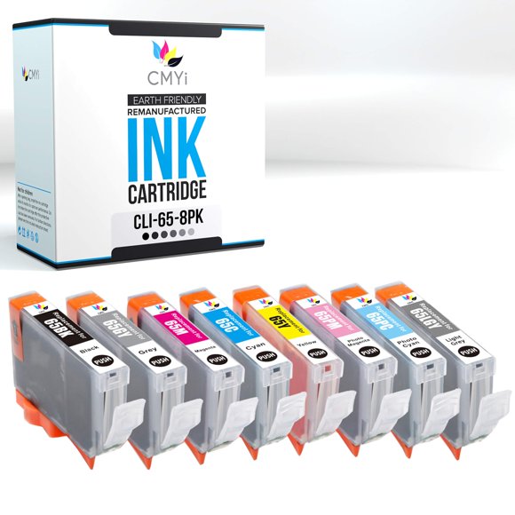 Paquete Combo de Cartuchos de Tinta CMYi CLI-65 para Canon PRO-200