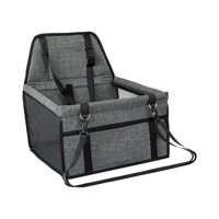 Magideal - Asiento De Coche Para Perros, Transportador De Coche De Viaje Para Perros, Asiento De Seguridad Para Perros Y Gatos, Suministros Para Mascotas Gris Oscuro